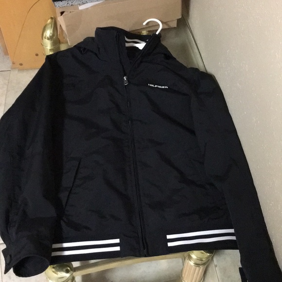 Tommy Hilfiger regatta jacket black size medium - Picture 3 of 6